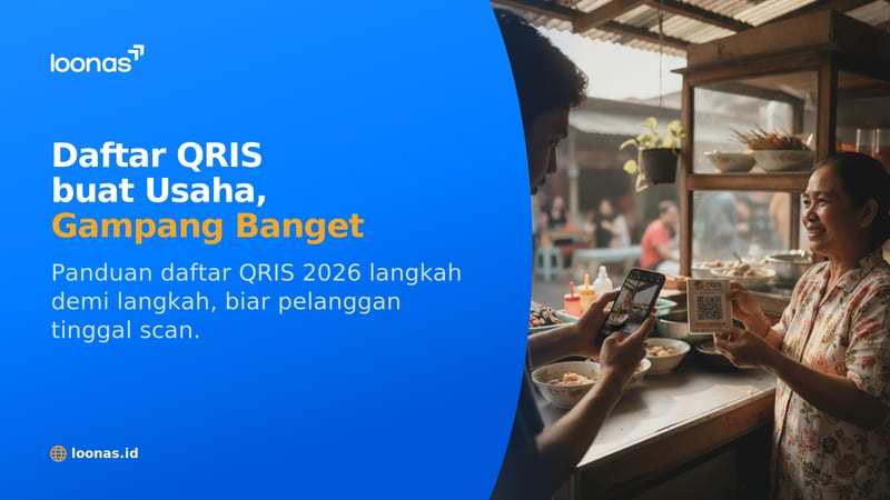 Ilustrasi artikel Cara Daftar QRIS untuk Usaha Kecil 2026 (Langkah demi Langkah)