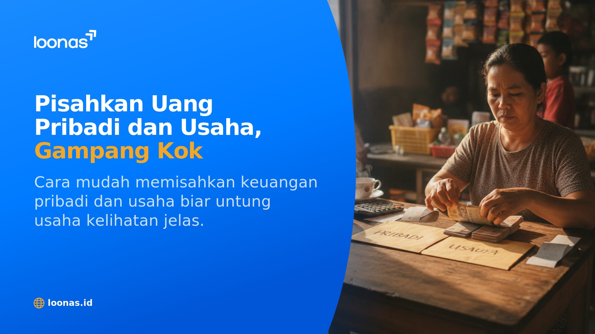 Ilustrasi artikel Cara Memisahkan Keuangan Pribadi dan Usaha dengan Mudah